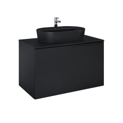 Ellita szafka pod umywalkę Glam 91x49,1 Black Mat 168387