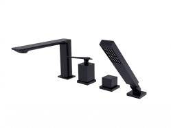 Besco Aspira wannowa 4 otworowa czarny matt BW-A4-CZ