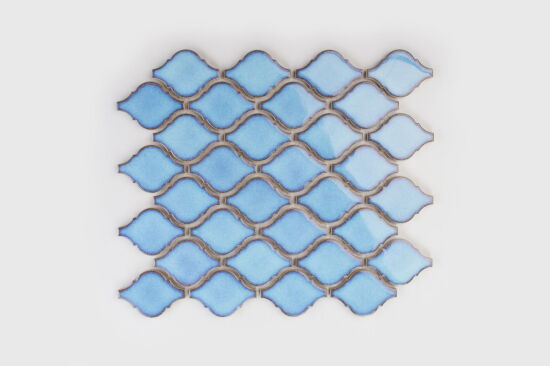 Raw Decor mozaika Arabeska Light Blue Połysk AMLBS