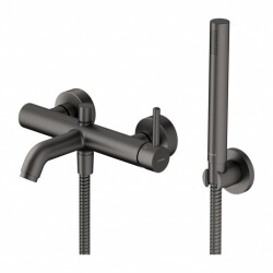 Omnires Y bateria wannowa z zestawem prysznicowym grafit