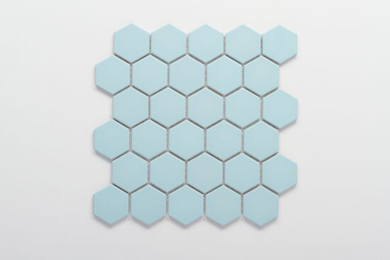 Raw Decor mozaika Heksagon Duży Błękitny Matowy HDNM