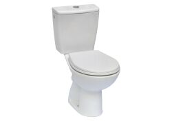 Roca Madalena miska wc do kompaktu o/poziomy ADELE z deską PP