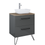 Ellita szafka pod umywalkę Futuris 70x45,6 Anthracite 167223