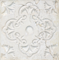Aparici płytka ścienna dekoracyjna Aged White Ornato 20x20