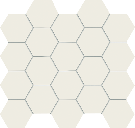 Tubądzin płytka ścienna All In White mozaika 30,6x28,2 mat