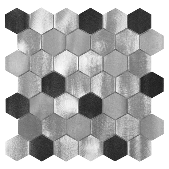 Dunin Allumi Grey Hexagon Mix 48 30x30