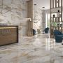 Geotiles gres Crash Bianco Polished 75x75
