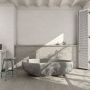 Grespania płytka ścienna Wabi Sabi Wabi Concrete Blanco 31,5x100