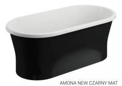 Polimat wanna wolnostojąca Amona New czarny mat 150x75,5 00335