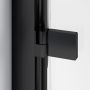 Sanswiss drzwi ze ścianką stałą Annea Black AN13 75cm czarne prawe AN13G07500607