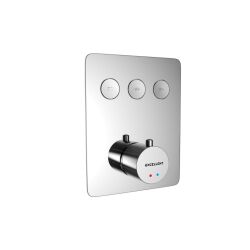 Excellent bateria prysznicowa podtynkowa termostatyczna Krotos 3 funkcje AREX.8046CR