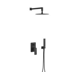 Excellent zestaw wannowy podtynkowy Keria czarny mat AREX.SET.2045BL