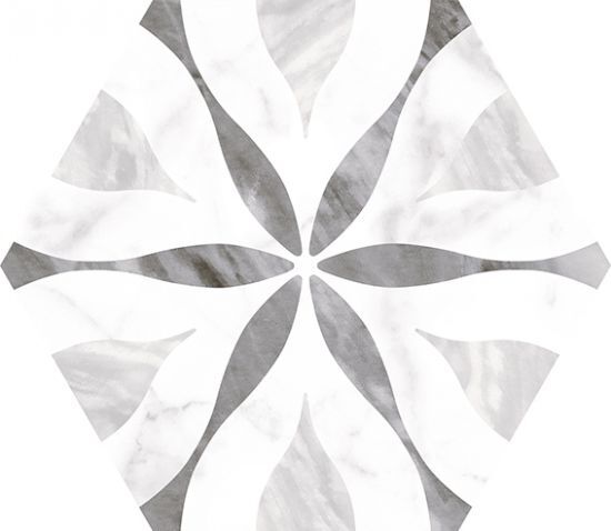 Equipe gres Badiglio Hexagon Flower Decor 17,5x20 23772