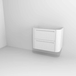 Devo szafka pod umywalkę Gloria 2.0 wisząca 86x42 Premium White Supermatt F83 ryflowana