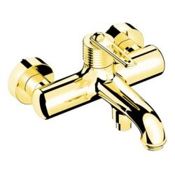 Sapho Bebe bateria wannowa ścienna rozstaw 150 mm złoto błyszczące