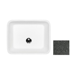 Besco umywalka nablatowa Assos Glam Grafitowy 52x41 UMD-A-NBG