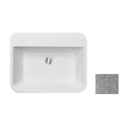 Besco umywalka wolnostojąca Assos S-Line Glam Srebna 52x41 UMD-AP-WOS