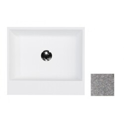 Besco umywalka wolnostojąca Vera Glam Srebrna 50x42 UMD-V-WOS