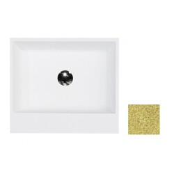Besco umywalka wolnostojąca Vera Glam Złota 50x42 UMD-V-WOZ