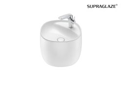 Roca Beyond umywalka ścienna FINECERAMIC ścienna biała Supraglaze