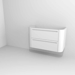 Devo szafka pod umywalkę Gloria 2.0 wisząca 100x42 Premium White Supermatt F83 gładka