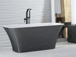 Besco wanna wolnostojąca Assos Glam Grafitowa 159x70 WMD-160-AG