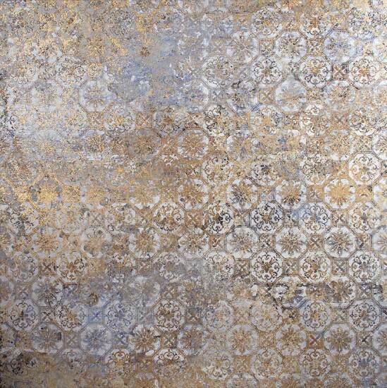 Aparici gres Carpet Vestige Natural Decor ze złotem 100x100