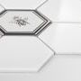 Raw Decor mozaika Heksagon XL Silver Bee 1/3S-HXLSB