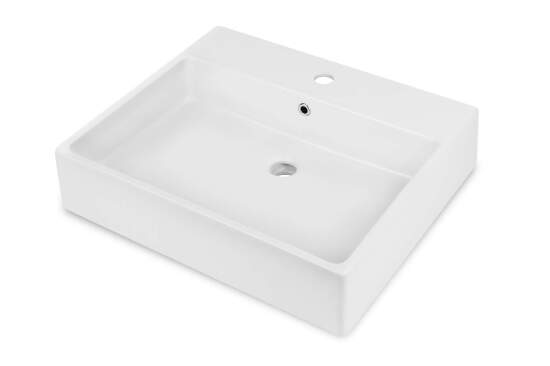 Deante umywalka nablatowa ceramiczna Temisto 60x50 biała CDT_6U6S