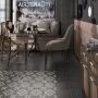 Equipe Gres Art Nouveau Padua Black Dekor mat 20x20 24416