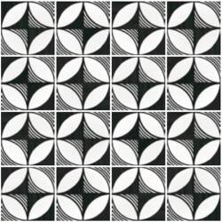 Equipe gres Caprice Deco Compass B&W 20x20 22123