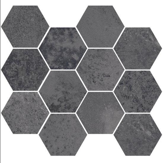 Aparici gres Corten Iron Natural Mosaico Hexagonal 28x30