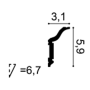 Orac Decor listwa gzymsowa CX141 ORAC Cornice moulding