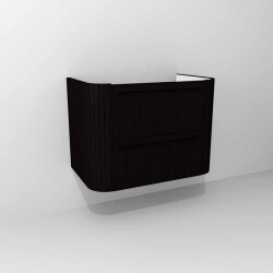 Devo szafka pod blat Gloria 2.0 wisząca 70 cm Perfect Touch Black F97 ryflowana