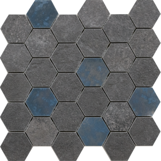Peronda gres D.Grunge Hexa Anthracite All in One 28,3x29,4 27956