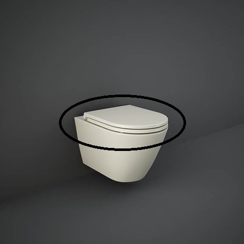 Rak Ceramics deska slim WC wolnoopadająca Feeling MATT GREIGE RSTSC3901505