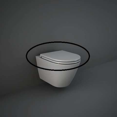 Rak Ceramics deska slim WC wolnoopadająca Feeling MATT GREY RSTSC3901503