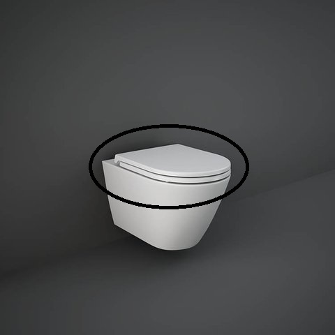 Rak Ceramics deska slim WC wolnoopadająca Feeling MATT WHITE RSTSC3901500