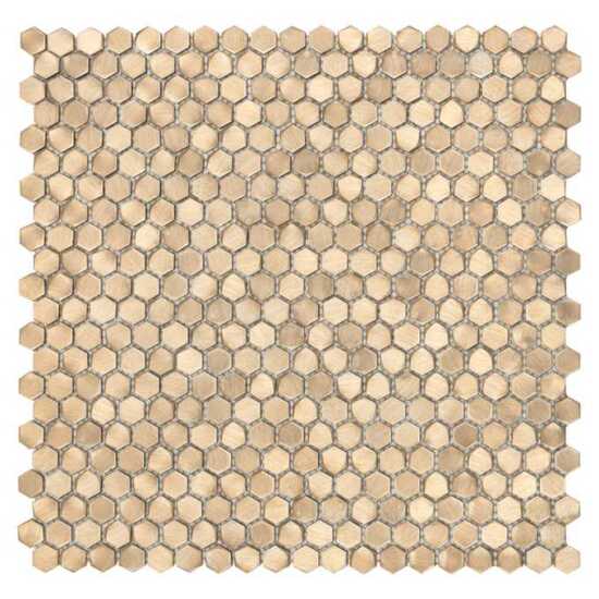 Dunin Allumi Gold Hexagon 14 30x30