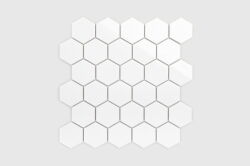 Raw Decor mozaika Heksagon Duży Biały Matowy HDBM