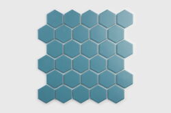 Raw Decor mozaika Heksagon Duży Peacock Blue HDPBM