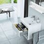 Excellent szafka z umywalką AS Tuto 60x45,7 Szary / Dąb MLEX.0101.600.GRBL + CEEX.3617.600.WH