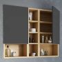 Excellent szafka wisząca Tuto prawa 40x80 Dąb / Szary MLEX.0107.400.BLGR