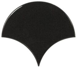 Equipe płytka ścienna Scale Fan Black 10,6x12 21967