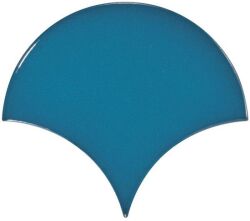 Equipe płytka ścienna Scale Fan Electric Blue 10,6x12 23841