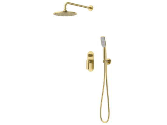 Vedo Aletta zestaw prysznicowy podtynkowy złoto szczotkowane