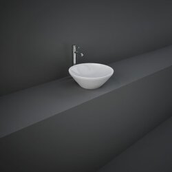 Rak Ceramics umywalka nablatowa okrągła Variant 36x36 VARCT13600AWHA