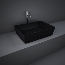 Rak Ceramics umywalka slim nablatowa Feeling 50x36 MATT BLACK FEECT5000504A