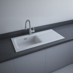 Rak Ceramics zlewozmywak 1-komorowy 101x51 biały mat DRE2BIM