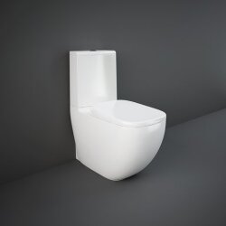 Rak Ceramics kompakt WC Rimless 64cm + deska wolnoopadająca Illusion ILLWT1800AWHA+ILLWC1146AWHA+ILLSC3901WH